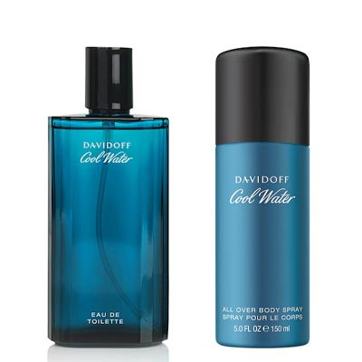 Men Set of Cool Water Eau De Toilette & Body Spray